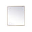 Elegant Decor Evermore Soft Corner Rectangular Mirror 36X40", Brass