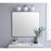 Elegant Decor Evermore Soft Corner Rectangular Mirror 36X40", Silver