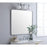 Elegant Decor Evermore Soft Corner Rectangular Mirror 36X40", Silver