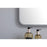 Elegant Decor Evermore Soft Corner Rectangular Mirror 36X40", Silver