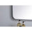 Elegant Decor Evermore Soft Corner Rectangular Mirror 36X40", Silver