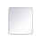 Elegant Decor Evermore Soft Corner Rectangular Mirror 36X40", Silver