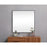 Elegant Decor Evermore Soft Corner Square Mirror 42X42", Black