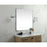 Elegant Decor Evermore Soft Corner Square Mirror 42X42", Silver