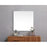 Elegant Decor Evermore Soft Corner Square Mirror 42X42", Silver