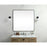 Elegant Decor Evermore Soft Corner Square Mirror 48X48", Black