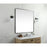 Elegant Decor Evermore Soft Corner Square Mirror 48X48", Black