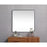 Elegant Decor Evermore Soft Corner Square Mirror 48X48", Black