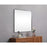 Elegant Decor Evermore Soft Corner Square Mirror 48X48", Black