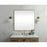 Elegant Decor Evermore Soft Corner Square Mirror 48X48", Brass