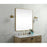 Elegant Decor Evermore Soft Corner Square Mirror 48X48", Brass