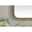 Elegant Decor Evermore Soft Corner Mirror 32X72", Brass