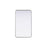 Elegant Decor Contour Metal Rectangle Mirror 18X30, Silver
