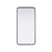 Elegant Decor Contour Metal Rectangle Mirror 18X36, Black