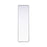 Elegant Decor Contour Metal Rectangle Mirror 18X60, Silver
