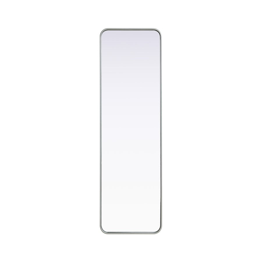Elegant Decor Contour Metal Rectangle Mirror 18X60, Silver