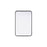 Elegant Decor Contour Metal Rectangle Mirror 20X30, Black