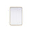 Elegant Decor Contour Metal Rectangle Mirror 20X30, Brass