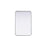 Elegant Decor Contour Metal Rectangle Mirror 20X30, Silver