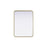Elegant Decor Contour Metal Rectangle Mirror 22X30, Brass