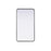 Elegant Decor Contour Metal Rectangle Mirror 22X40, Black