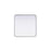 Elegant Decor Contour Metal Square Mirror 24X24, Silver