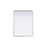 Elegant Decor Contour Metal Rectangle Mirror 24X32, Silver