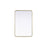 Elegant Decor Contour Metal Rectangle Mirror 24X36, Brass