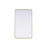 Elegant Decor Contour Metal Rectangle Mirror 24X40, Brass