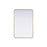 Elegant Decor Contour Metal Rectangle Mirror 27X40, Brass