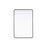 Elegant Decor Contour Metal Rectangle Mirror 28X42, Black