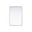 Elegant Decor Contour Metal Rectangle Mirror 28X42, Brass