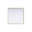 Elegant Decor Contour Metal Square Mirror 30X30, Brass
