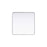 Elegant Decor Contour Metal Square Mirror 30X30, Silver