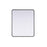 Elegant Decor Contour Metal Rectangle Mirror 30X36, Black