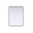 Elegant Decor Contour Metal Rectangle Mirror 30X40, Black