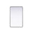 Elegant Decor Contour Metal Rectangle Mirror 30X48, Black