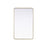 Elegant Decor Contour Metal Rectangle Mirror 30X48, Brass
