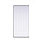 Elegant Decor Contour Metal Rectangle Mirror 30X60, Black
