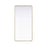 Elegant Decor Contour Metal Rectangle Mirror 30X60, Brass