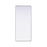 Elegant Decor Contour Metal Rectangle Mirror 32X72, Silver