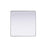 Elegant Decor Contour Metal Rectangle Mirror 36X36, Silver