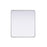 Elegant Decor Contour Metal Rectangle Mirror 36X40, Silver