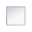 Elegant Decor Contour Metal Square Mirror 42X42, Black
