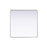 Elegant Decor Contour Metal Square Mirror 42X42, Silver