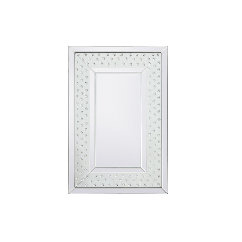 Elegant Decor Sparkle Collection Crystal Mirror 20X30", Clear
