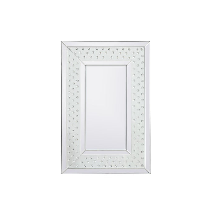 Elegant Decor Sparkle Collection Crystal Mirror 20X30", Clear