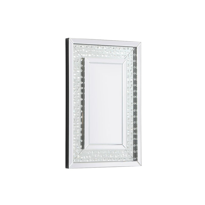 Elegant Decor Sparkle Collection Crystal Mirror 20X30", Clear
