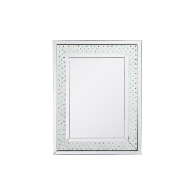 Elegant Decor Sparkle Collection Crystal Mirror 28X36", Clear
