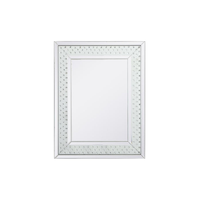 Elegant Decor Sparkle Collection Crystal Mirror 28X36", Clear